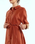 SIXDO Woven Flared Dress for Women